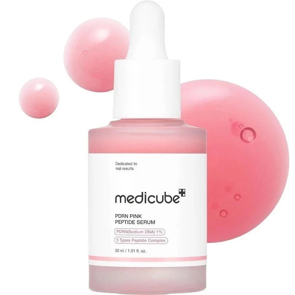 Medicube PDRN Pink Peptide Serum 30ml / 1.01 oz– SALMON DNA For Anti-Aging Care