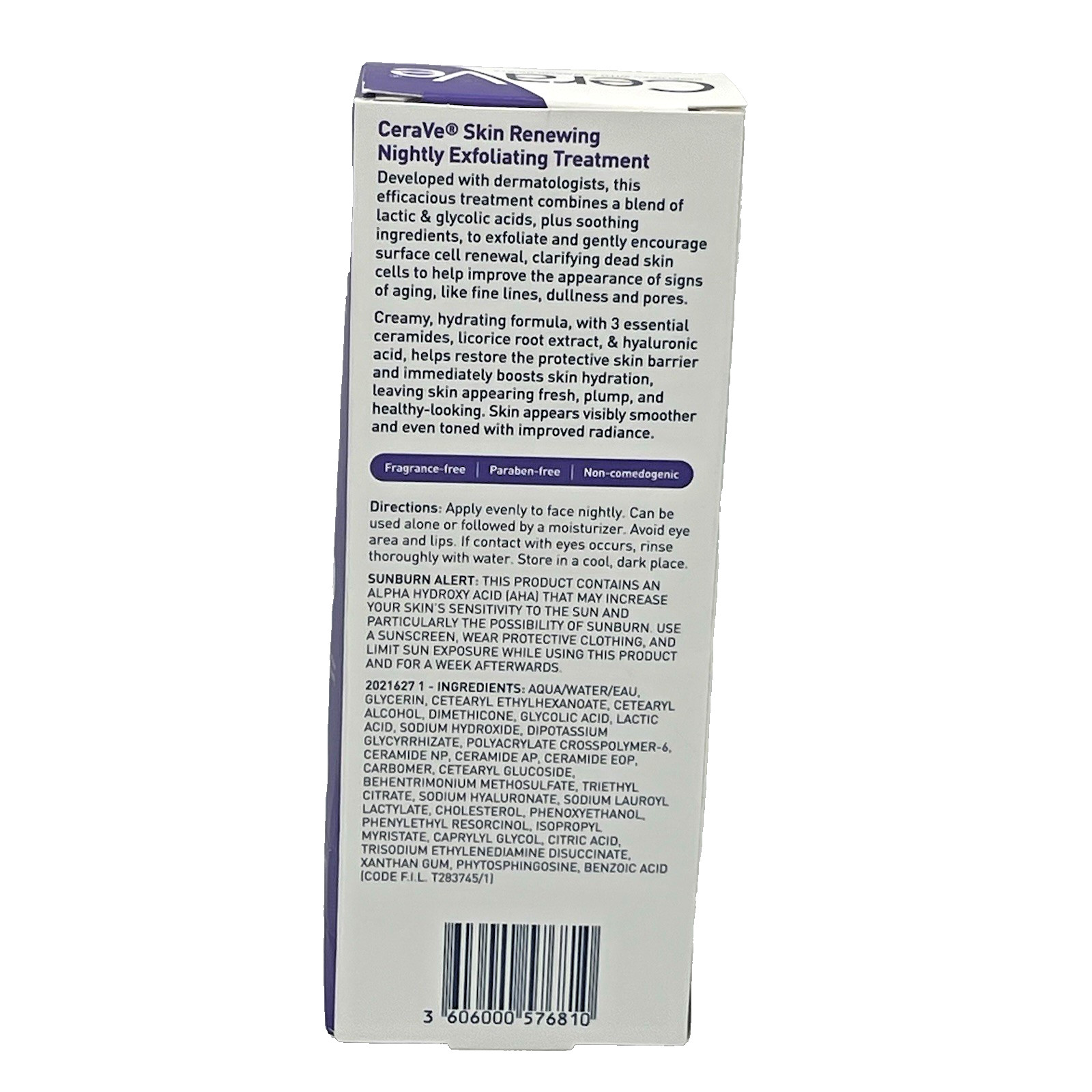 CeraVe Skin Renewing Nightly Exfoliating Treatment Serum – 1.7 fl oz