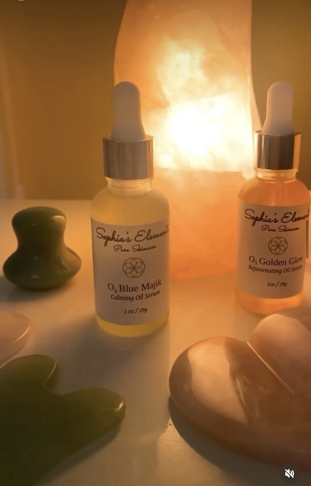 Calming & Rejuvenating Facial Oil Serum Duo Hydrating Glow Skincare Kit Premium