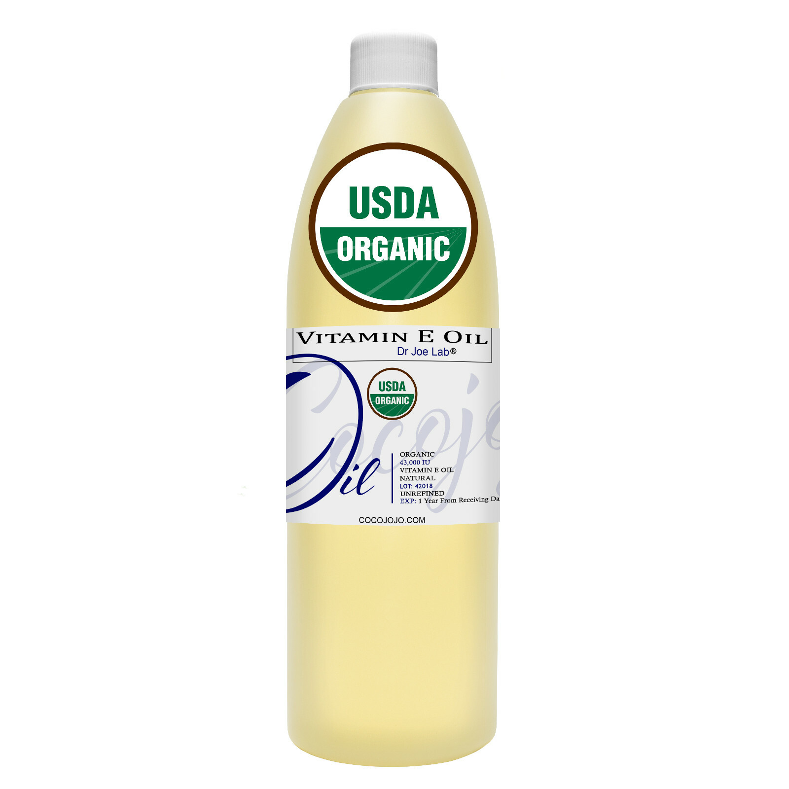Vitamin E oil USDA Organic for hair face skin bulk moisturizer non gmo