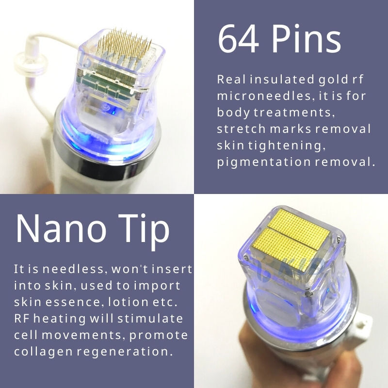 Micro Replace Pins Cartridge Tip Nano 10/25/64 Pins Gold Plated for Care Machine