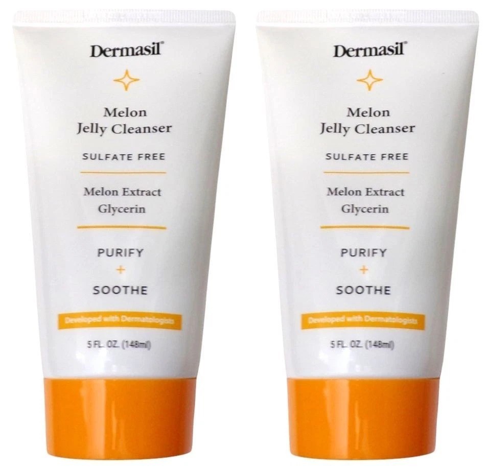 Dermasil Melon Jelly Cleanser Sulfate Free Melon Extract Glycerin Purify&Soothe