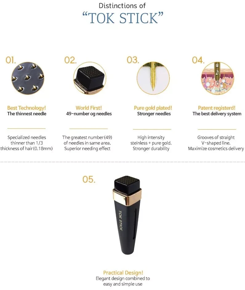 Tok Stick MTS Microneedle Therapy System Self Skin Care Device K-Beauty/Tracking