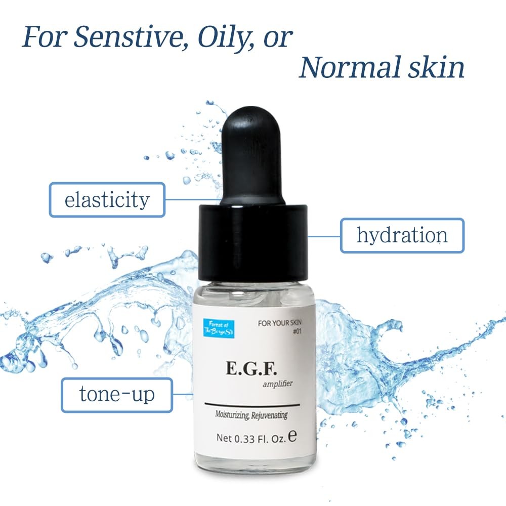 EGF Serum Epidermal Growth Factor 0.33 Fl. Oz. 10ml Fl Oz (Pack of 1)