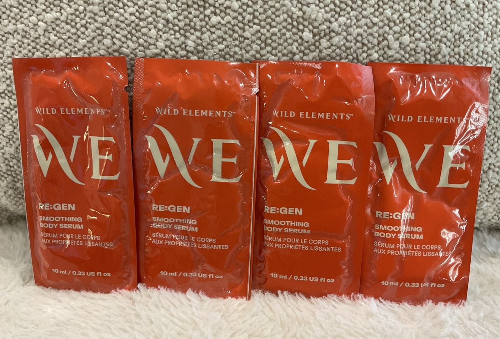 4 X Wild Elements Re:Gen Smoothing Body Serum 10 ml / 0.33 fl oz Samples