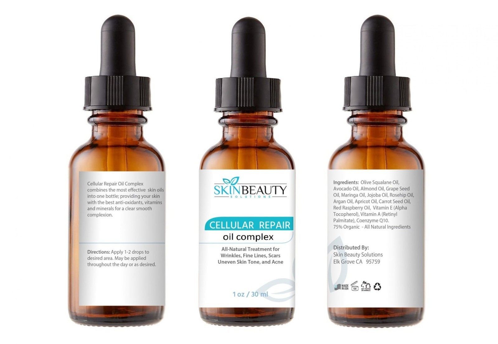 Ultimate Organic Repair Oil Complex with C, E Vitamin & Hyaluronic Acid