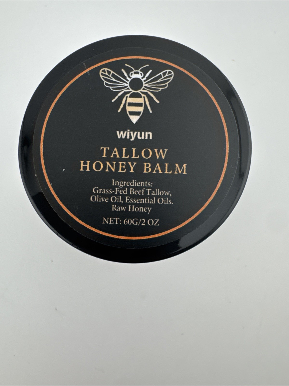 Raw Honey Tallow Balm Citrus 2oz Moisturizing Skin Balm Exp 11/07/2028