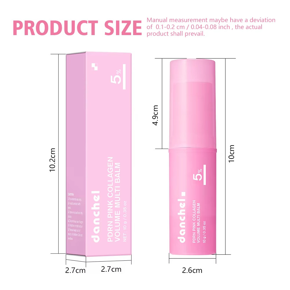 PDRN Pink Collagen Volume Multi Balm 10g Hydrating Firming Wrinkle Care Stick