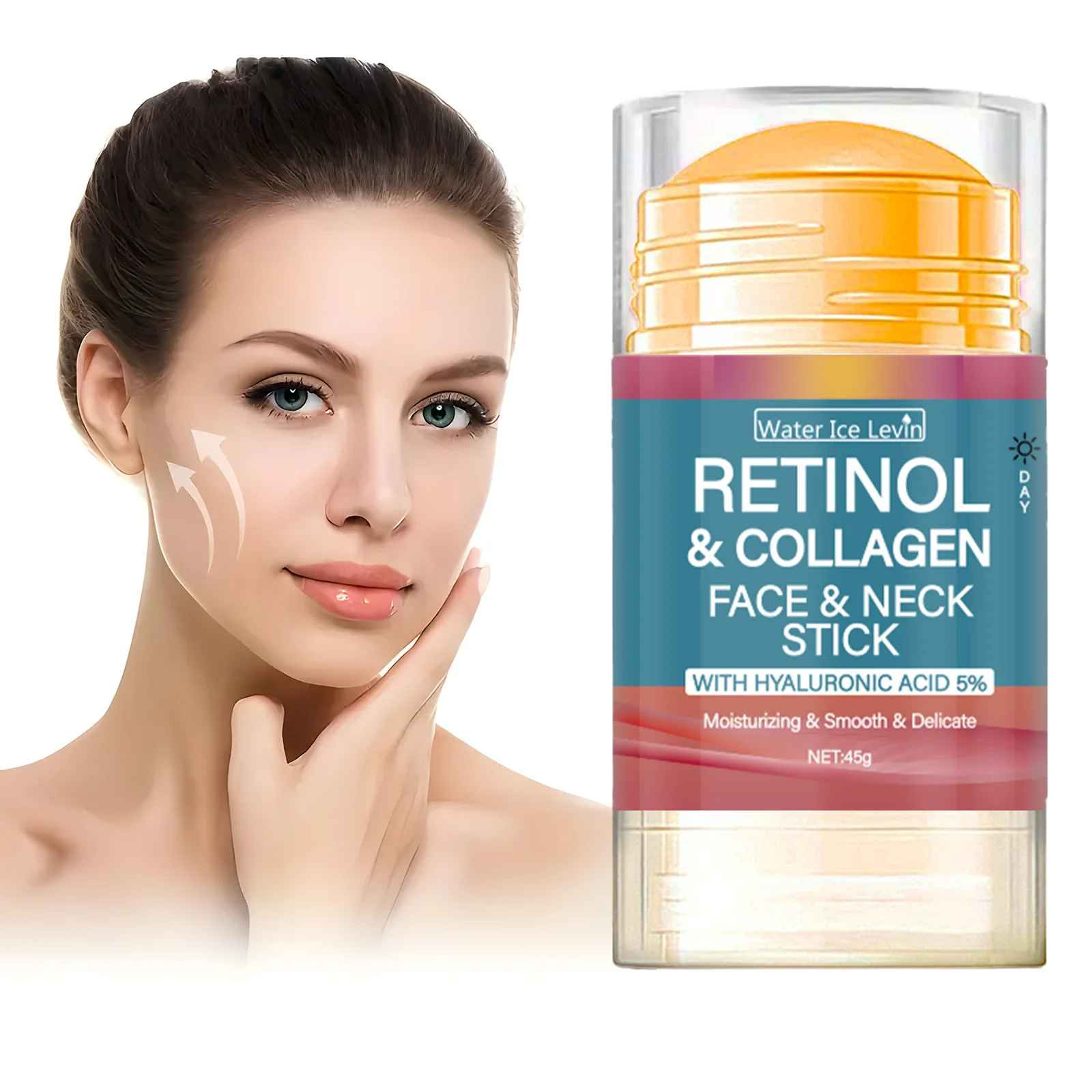 Water Ice Levin Retinol Collagen Face Cream Stick 45g Firming Brightening Moistu