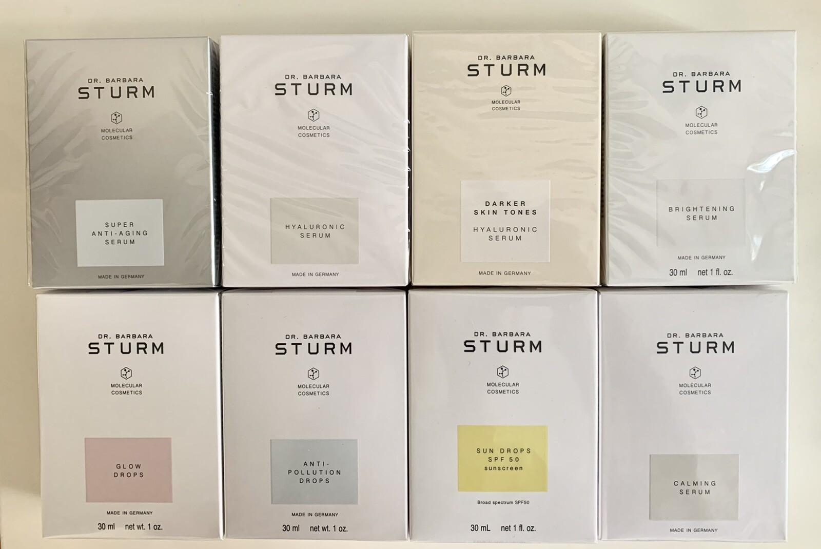 DR BARBARA STURM SERUMS AND DROPS FULL SIZE AND NEW IN BOX