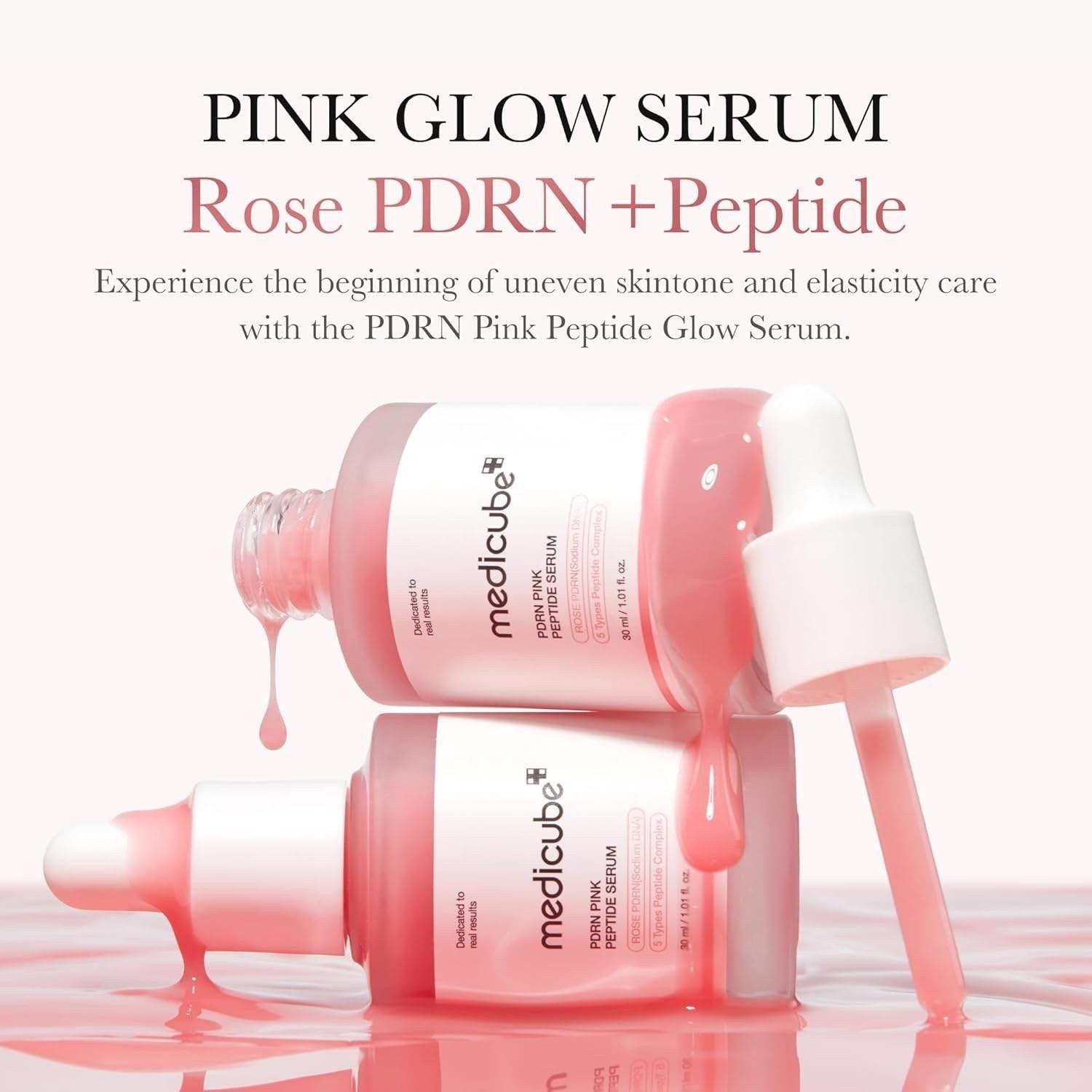Medicube PDRN Pink Peptide Serum 30ml / 1.01 oz– SALMON DNA For Anti-Aging Care