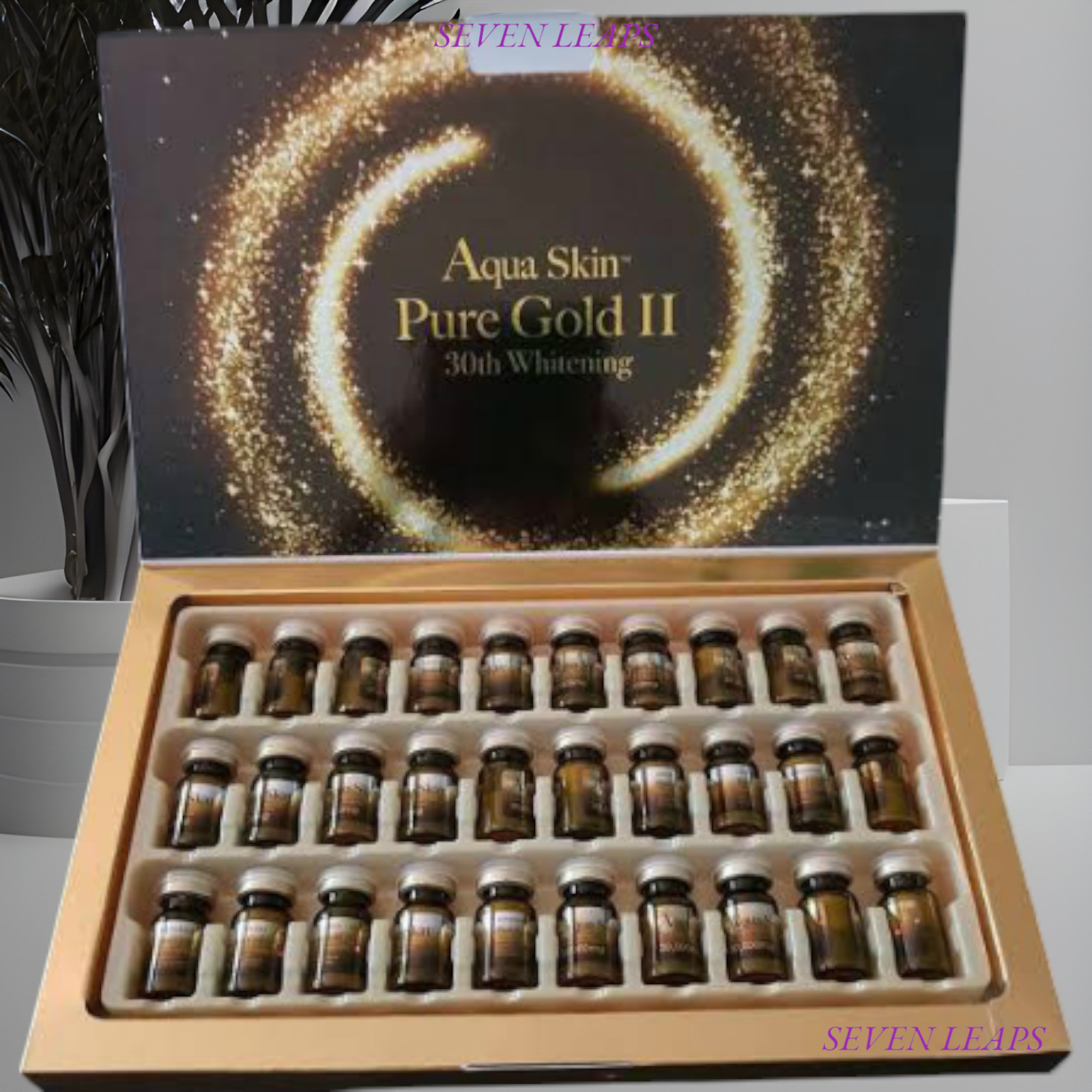 1 box Aqua Skin Pure Gold Anti Aging Whitening Serum (EXP.2029) DHL EXPRESS NEW