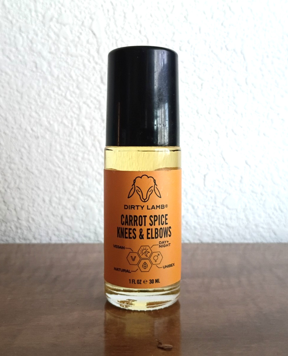 100% Natural Dirty Lamb Carrot Spice Knees & Elbows VEGAN Moisturizing Oil