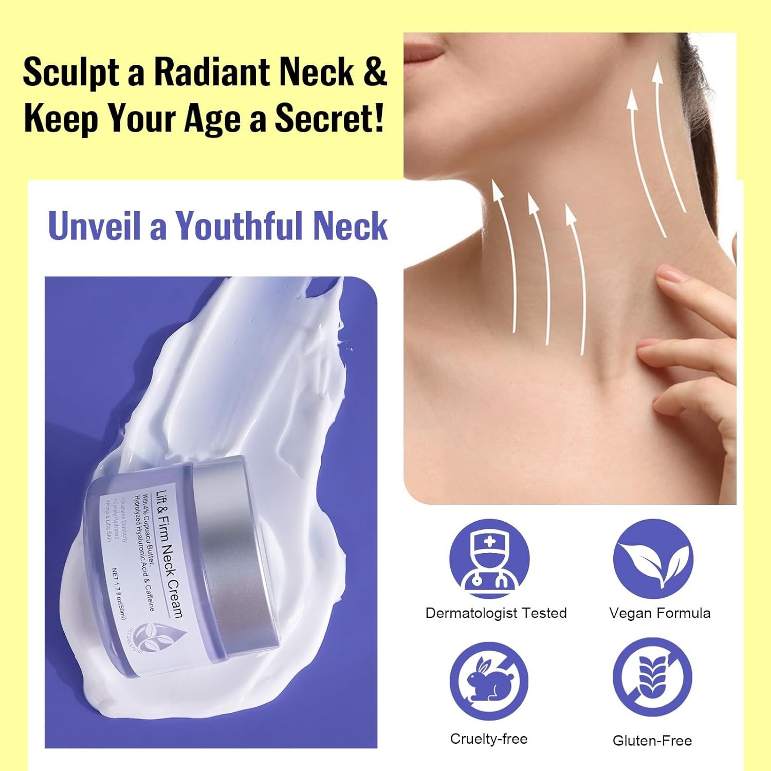 Neck Creams for Tightening and Firming-Instant Face Lift Cream