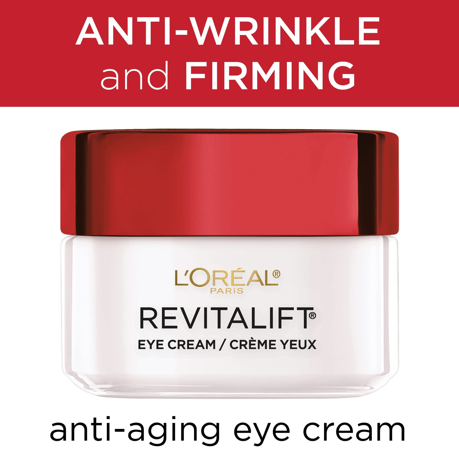 Skincare Revitalift Anti-Wrinkle and Firming Eye Cream with Pro Retinol, Trea…