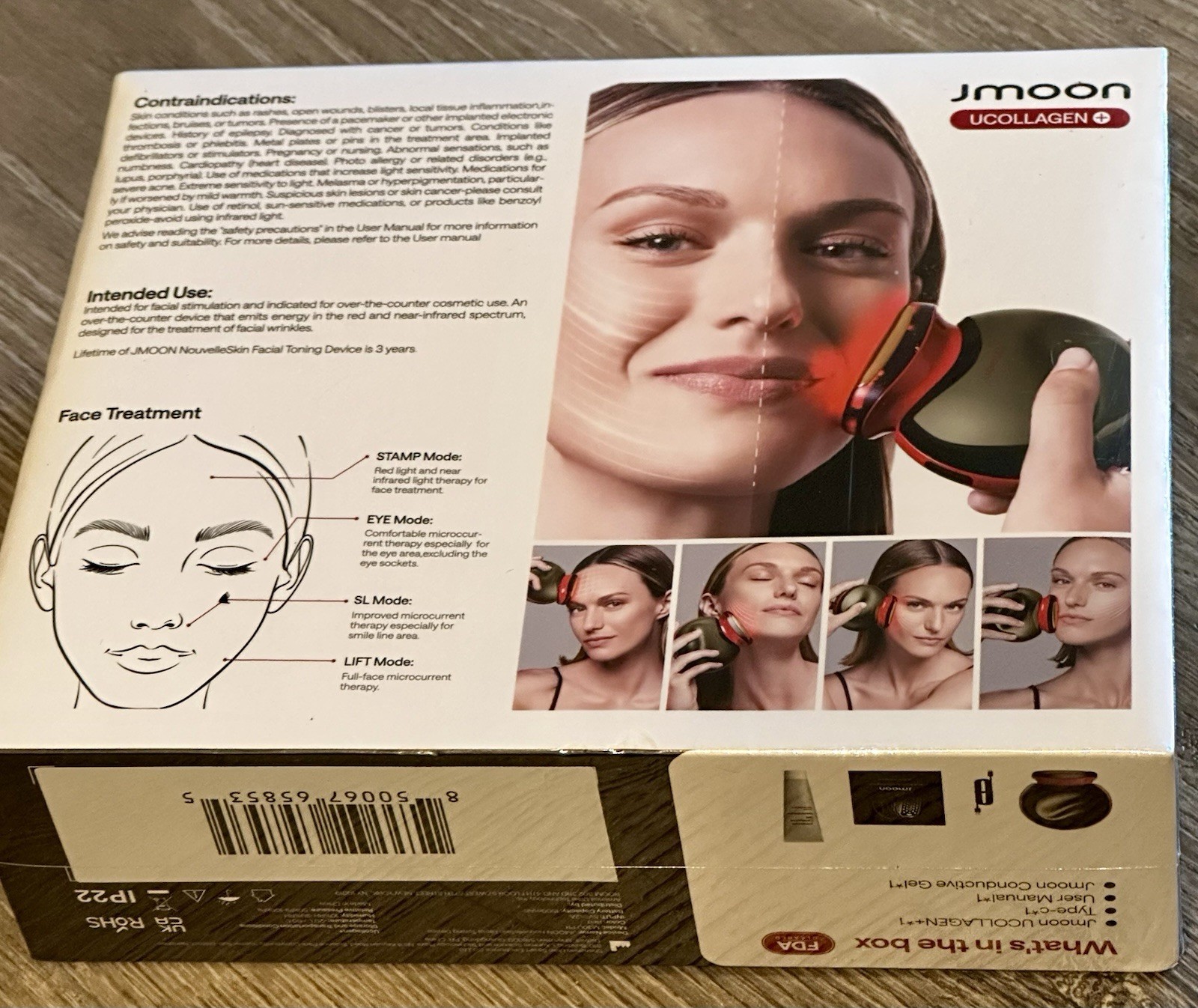 New JMOON by Ulike UCollagen+ Microcurrent + LED Light Therapy Device