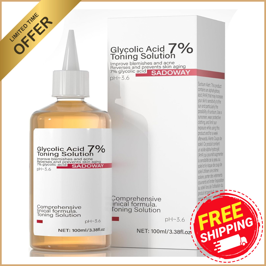Glycolic Acid 7% Toning Resurfacing Solution New 100ml Remove Acne Moisturizer