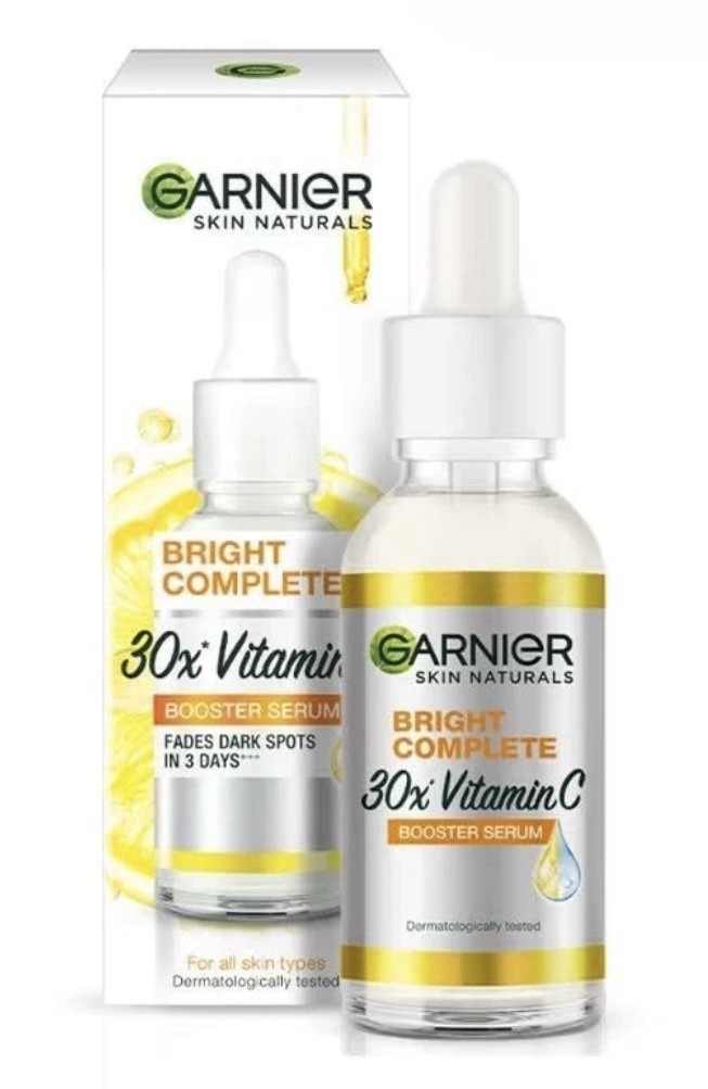 Garnier Skin Naturals Glow Serum 30ml 1.01 Fl Oz Transparent Skin Care Agent