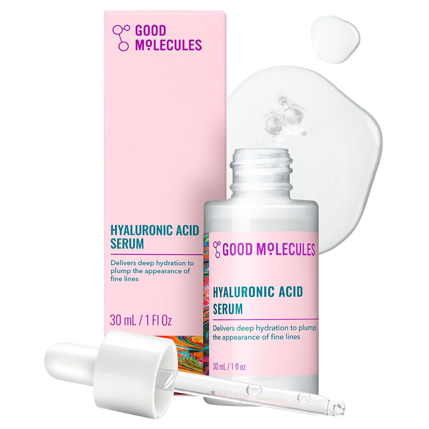 Hyaluronic Acid Serum – 1% Hyaluronic Acid Non-Greasy Ultra Hydrating Serum, Fac