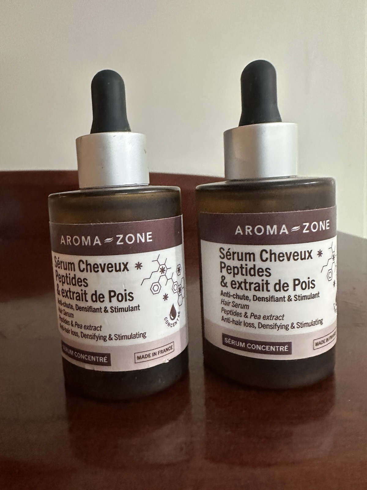 Serum Cheveux Peptides & extrait de Pois Brand Aroma Zone Made in France 2