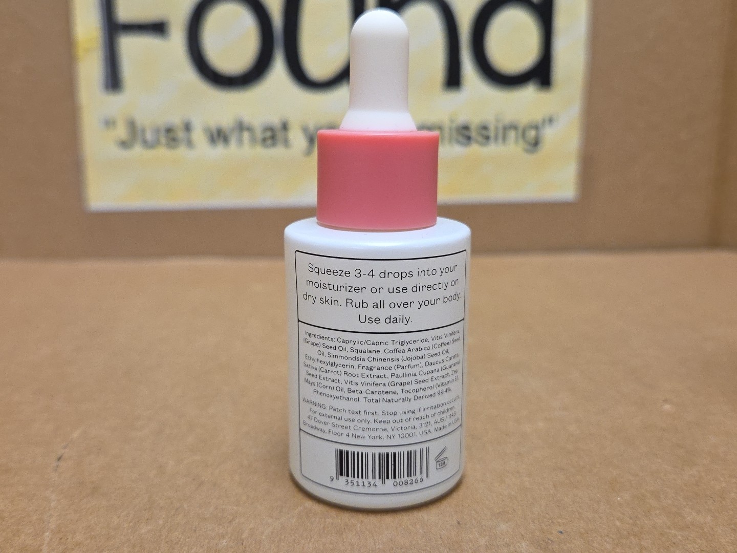 Booty Drops Firming Body Oil 1.01fl oz 30ml Frank Body Coffee Based Skincare New