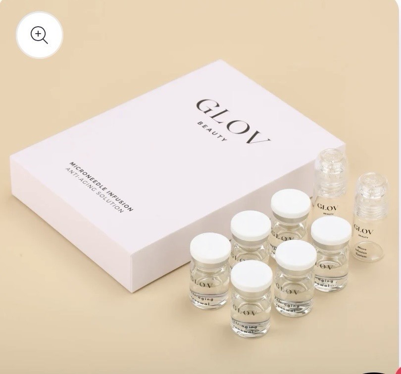 NIB Pcs GLOV Beauty Microneedle Infusion Anti-Aging Solution 8 Bottles
