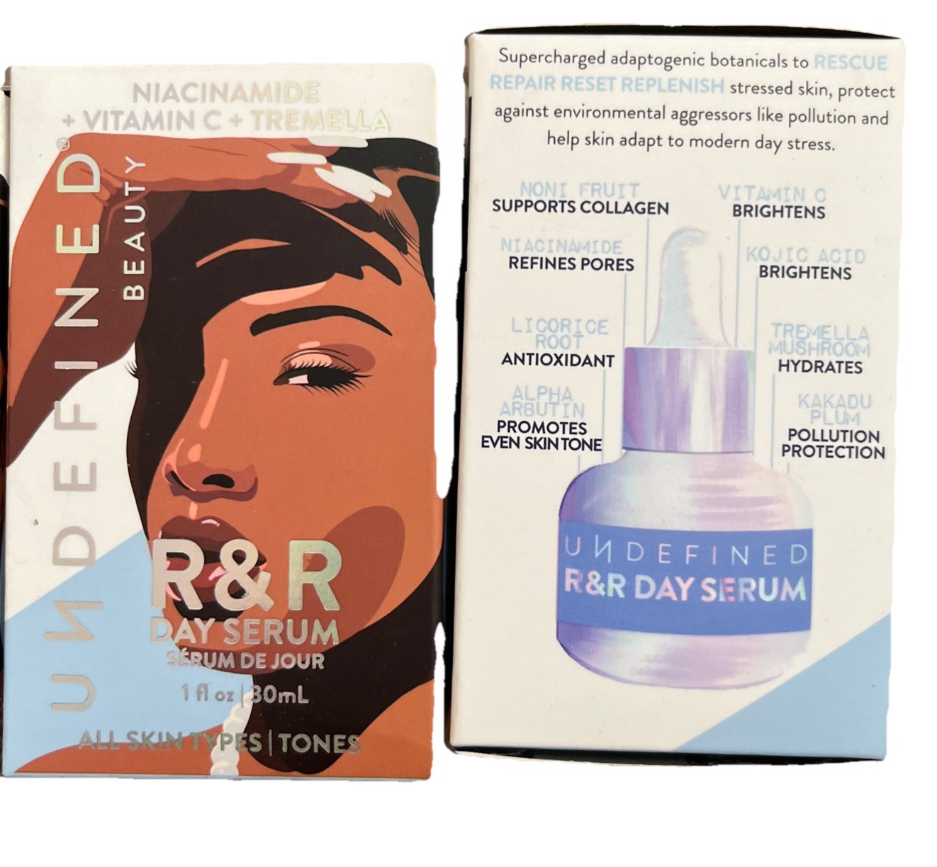 3 Pack Undefined R&R Day Serum for All Skin Types 1 fl oz 30 ml Each
