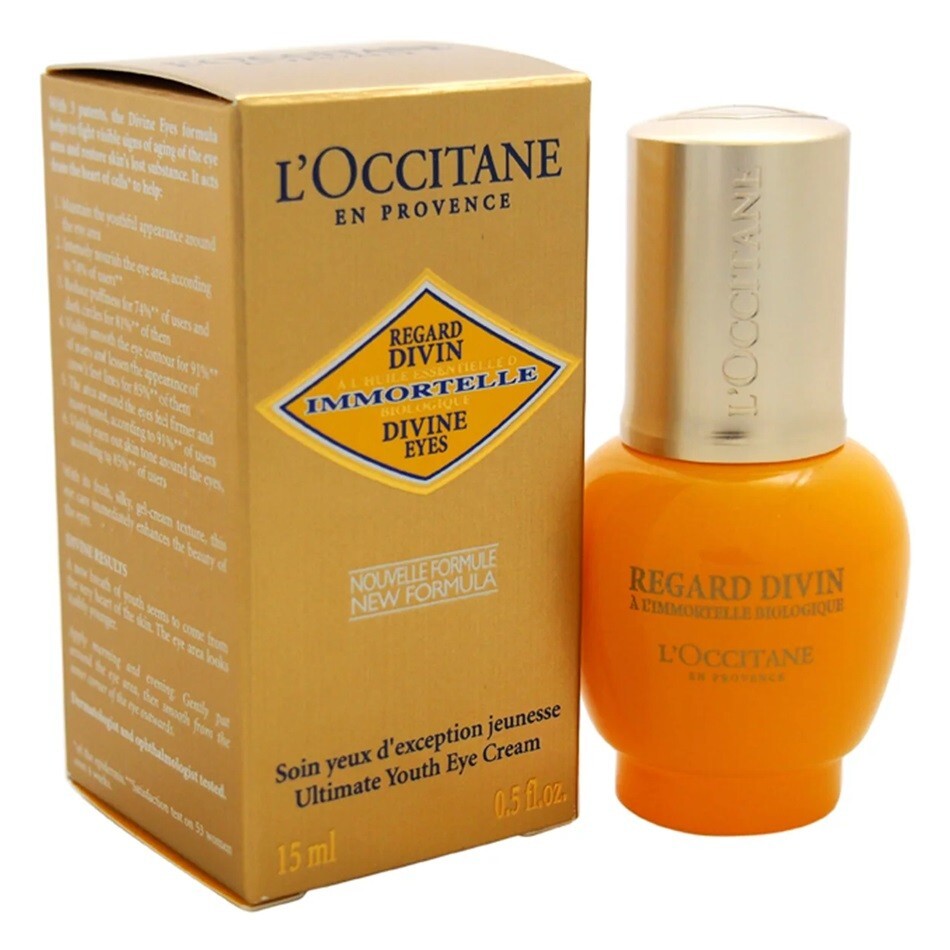 L’Occitane IMMORTELLE Divine Eyes Ultimate Youth Eye Cream 0.50 oz Sealed Box