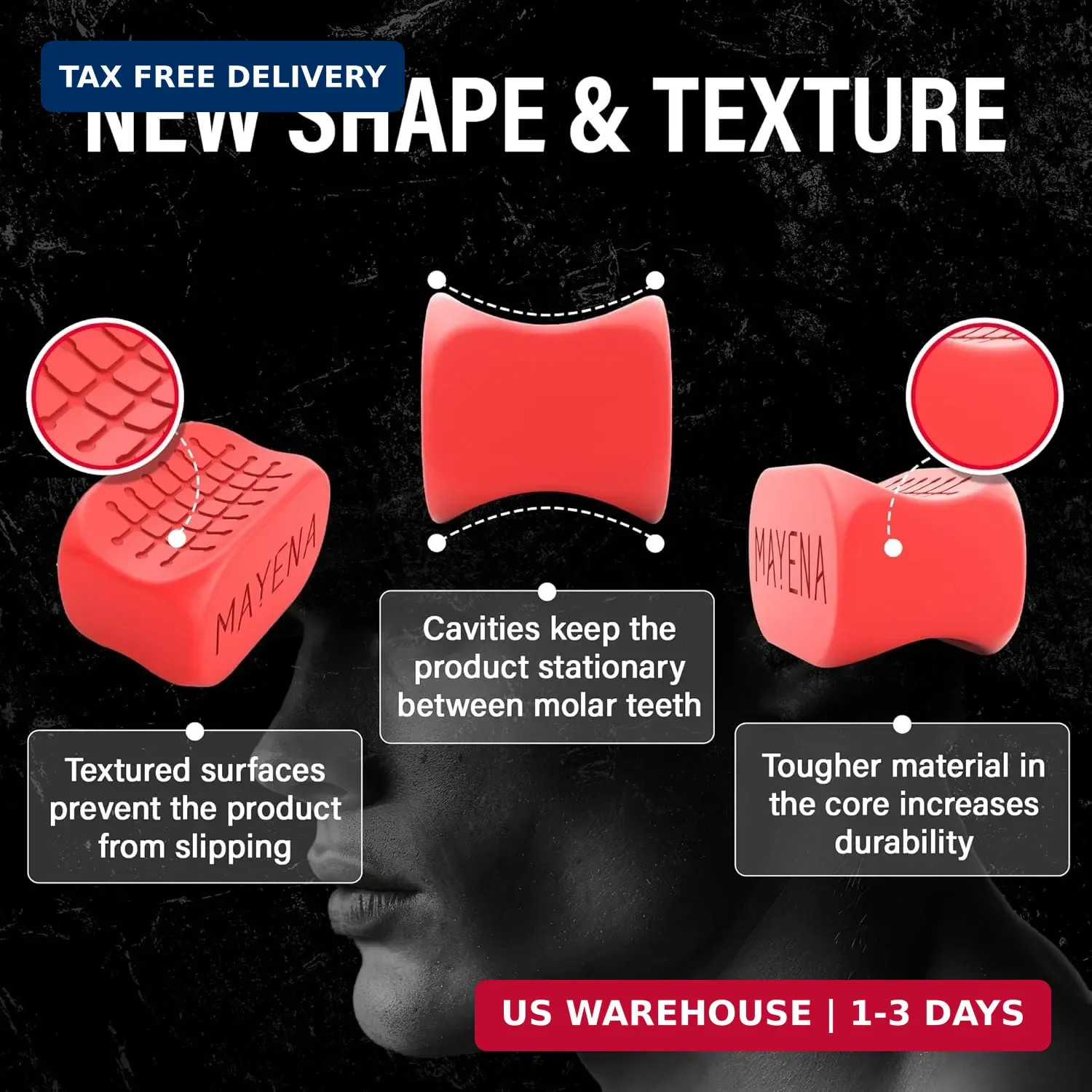 JJaw Exerciser for Men & Women | 3 Resistance Levels Silicone Jawline 3 Set