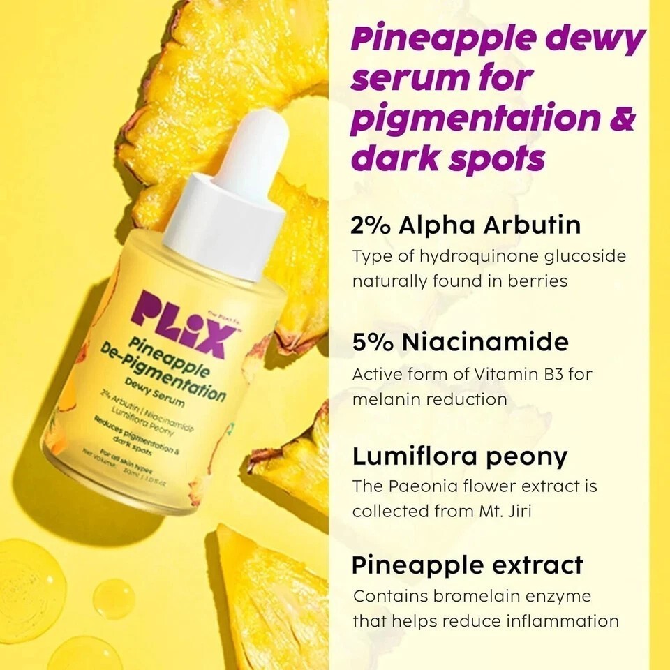 PLIX – THE PLANT FIX Pineapple Depigmentation Regime Kit for Bright & Even Skin
