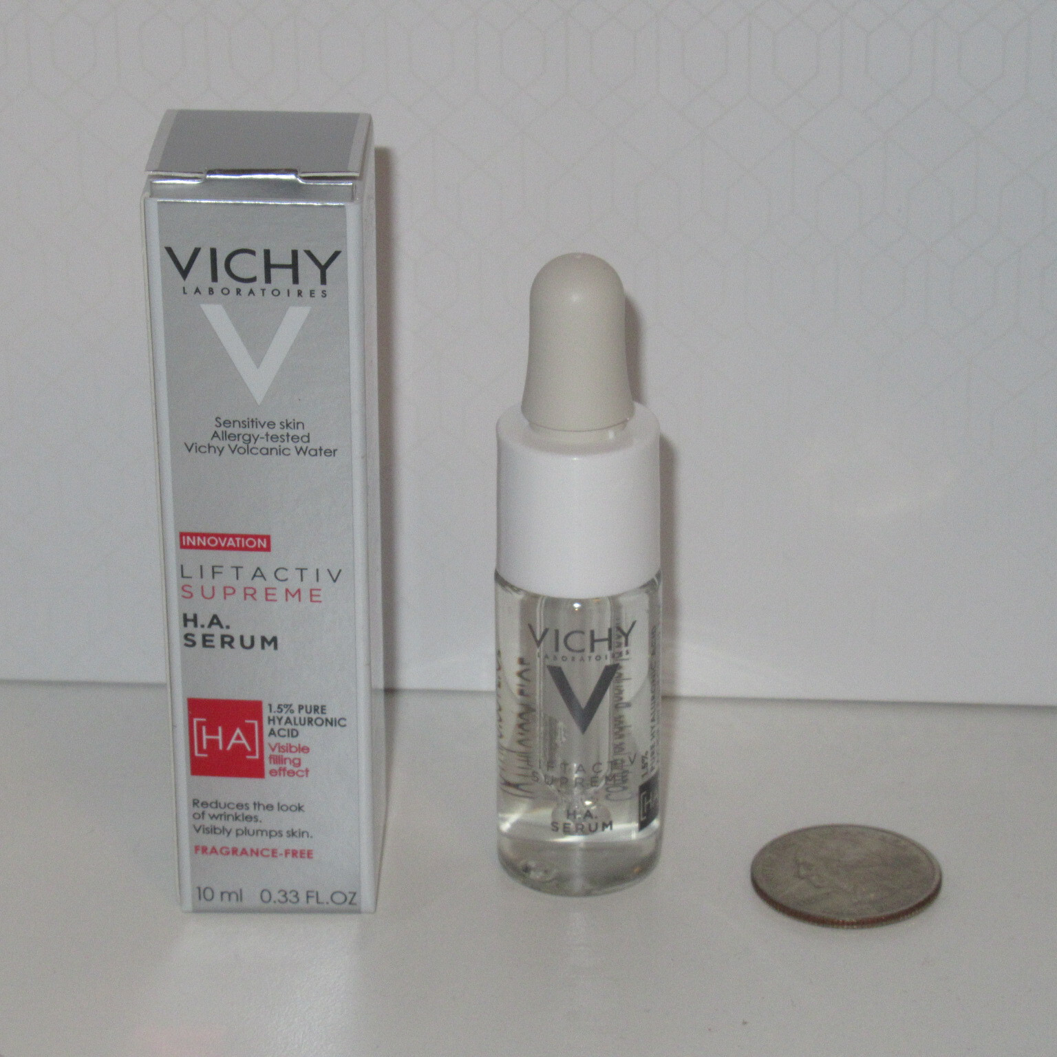 NEW Vichy Liftactiv Supreme H.A. Serum Travel Size 10 mL 0.33oz