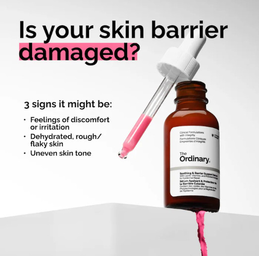 The Ordinary Soothing Barrier Support Serum for Sensitive Skin Hydration,1 oz