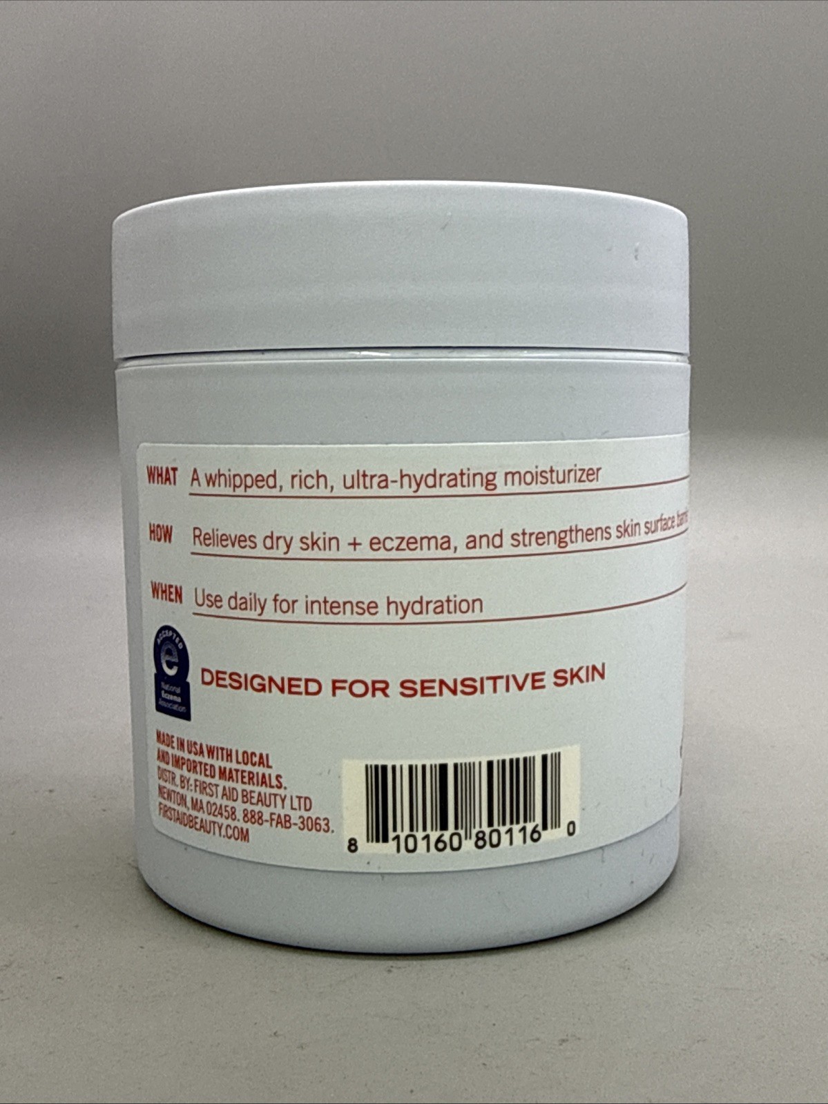 {K16} First Aid Beauty Ultra Repair Cream with Colloidal Oatmeal- 6oz 11/2027
