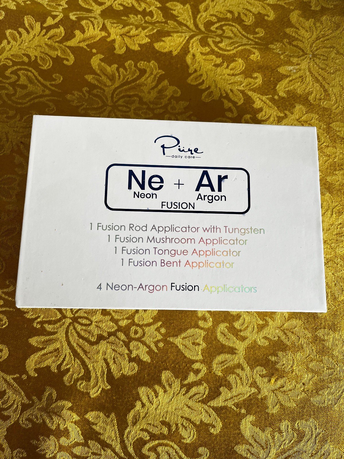 Pure Daily Care NuDerma Clinical Ne+Ar Skin Therapy Wand with 10 Applicators
