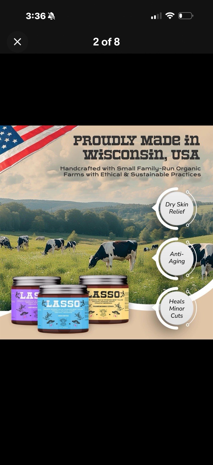 LASSO – Frankincense Citrus Beef Tallow and Manuka Honey Balm – Face Moisturi…