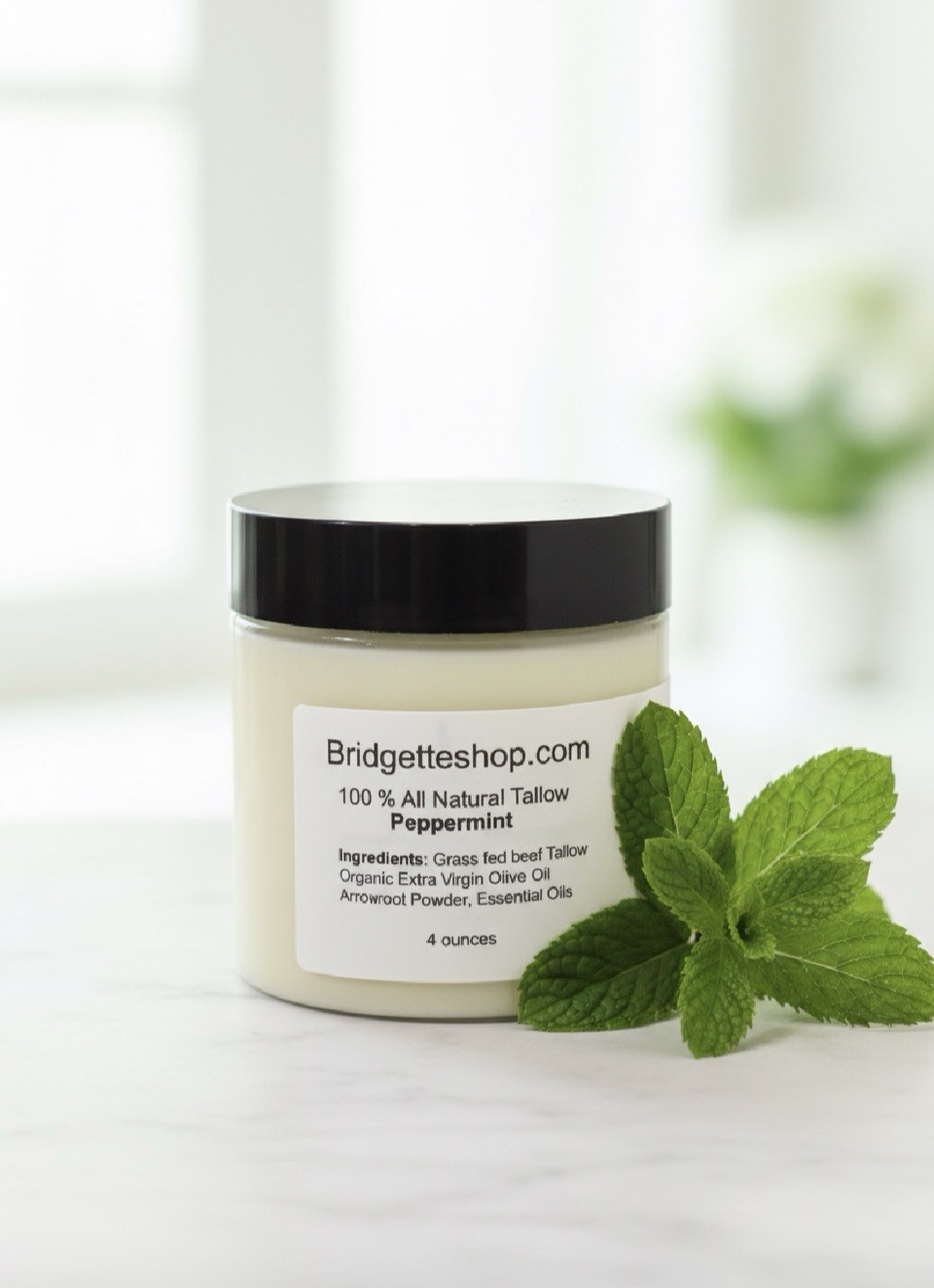 Peppermint Whipped Grass Fed Beef Tallow Balm Moisturizer Bundle Pack