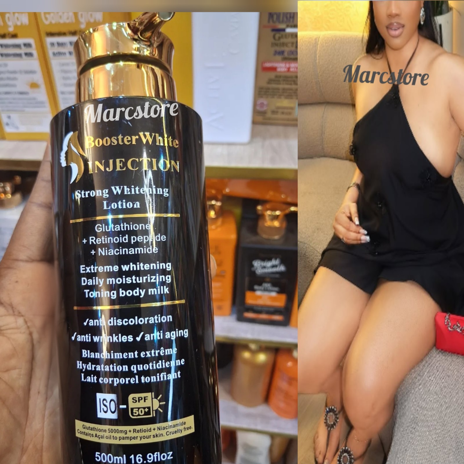 Booster White Body Lotion Glutathione Naicinamide lotion