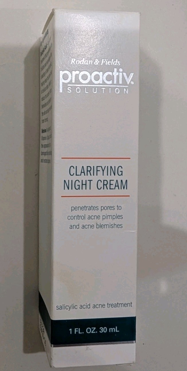 PROACTIV SOLUTION Clarifying Night Cream 1oz/30ml VINTAGE Rodan & Fields NEW/NIB