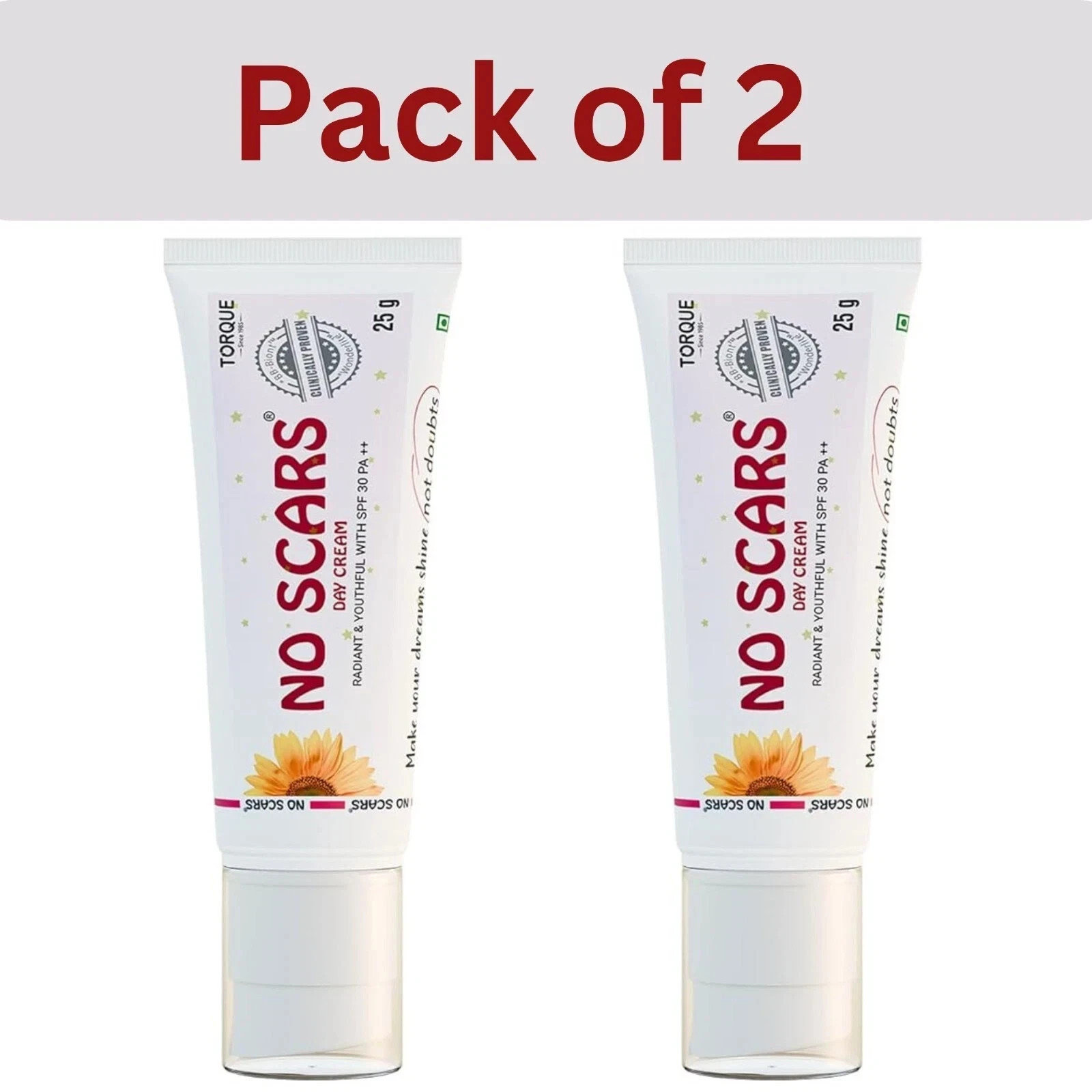 No scars Day Cream with SPF 30 PA+ for Skin Brightening Cream with BB Biont 25gm