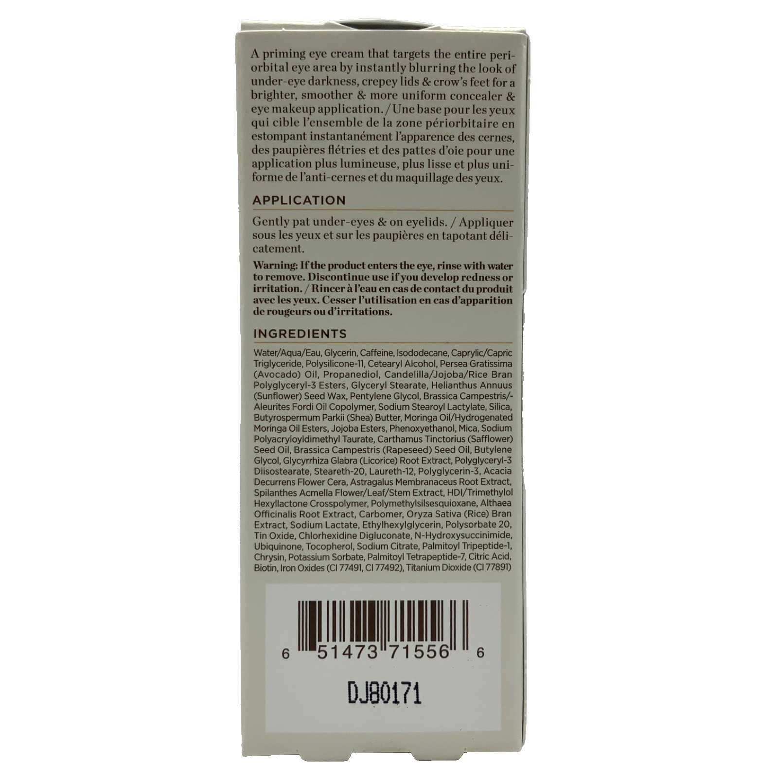 Perricone MD Instant Blur Priming Eye Cream Peptides, Caffeine