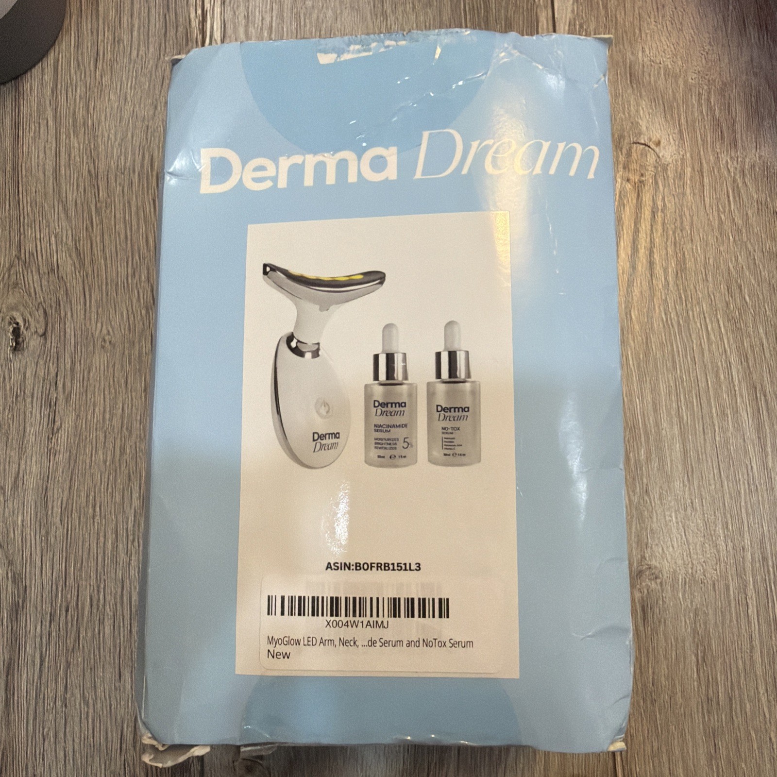 MyDerma Dream MyoGlow LED Arm, Neck, and Face Total Body Sculpting Device READ