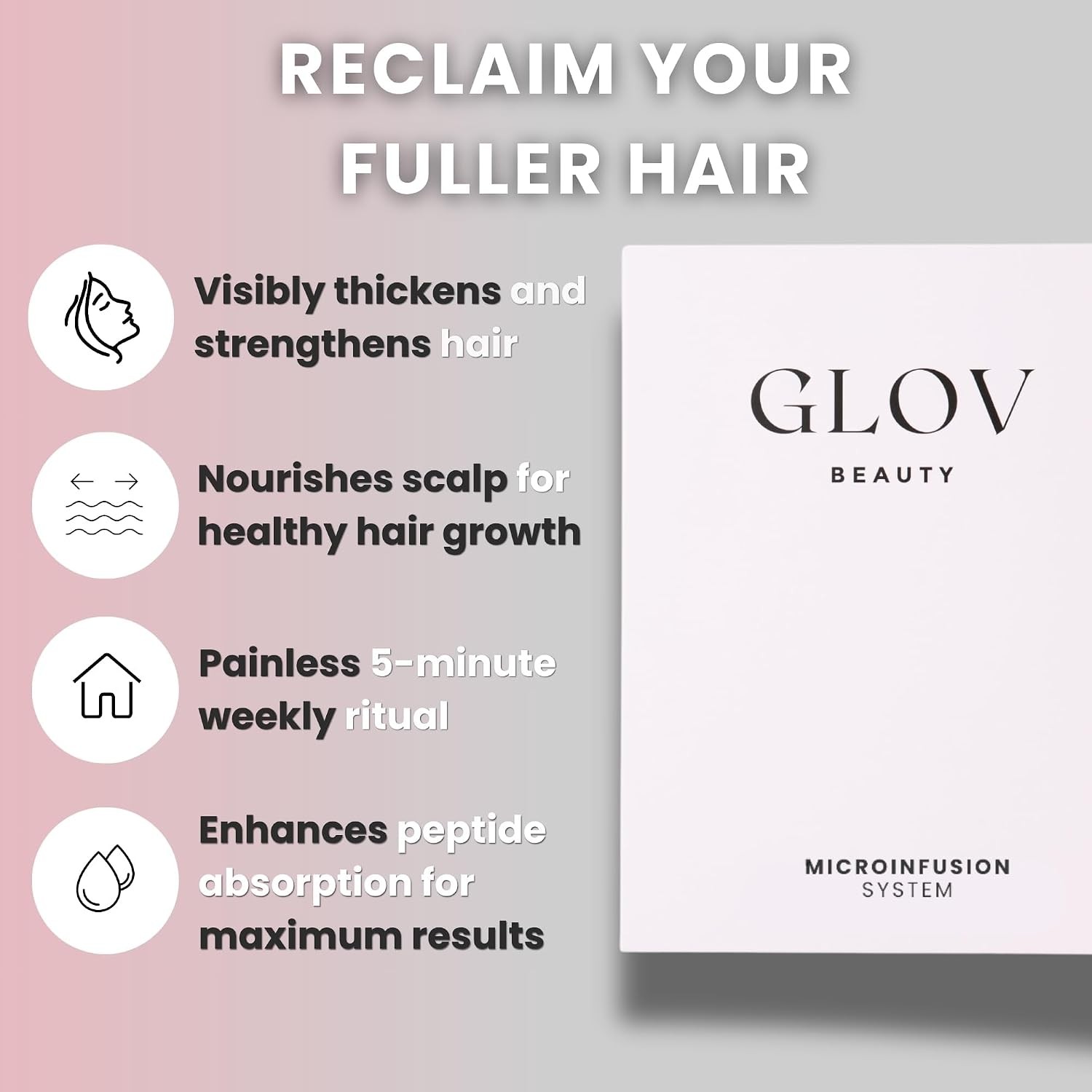 Beauty Micro Infusion Hair Renewal Kit – 0.25mm Gold Derma Stamp with Hyalu