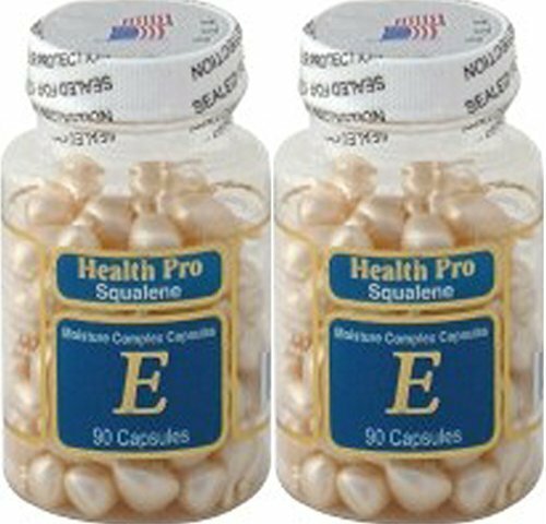 2 PACK ULTRA MOISRURIZING COMPLEX VITAMIN E SKIN OIL SQUALANE 90 CAPSULES EACH