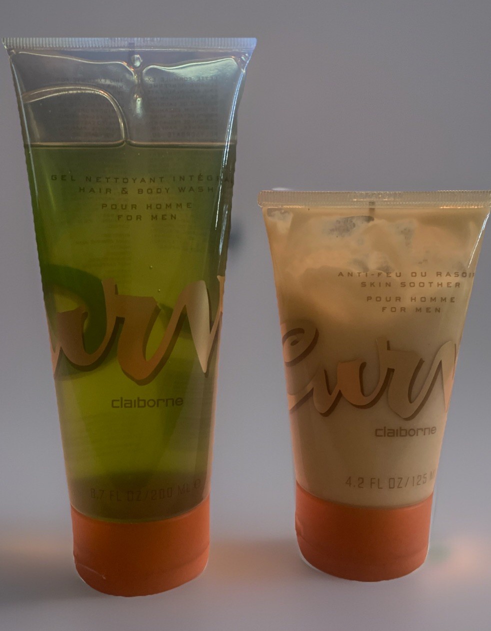 Claiborne Curve 4.2 FL OZ Skin Soother & Hair & Body Wash 8.7 FL Oz