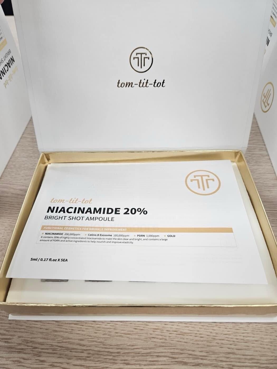 TOM TIT TOT NIACINAMIDE 20% BRIGHT SHOT AMPOULE 5ml X 5 Pcs