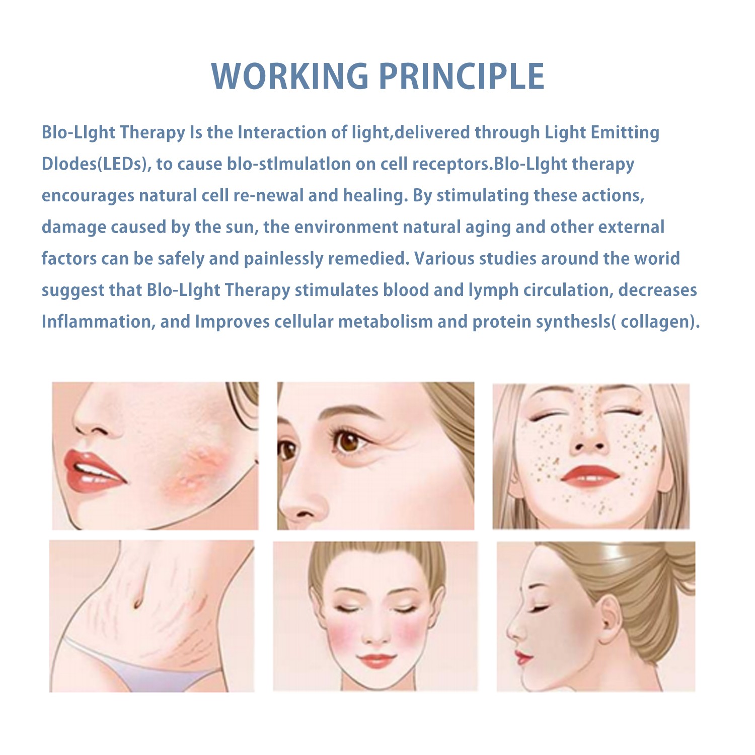 Professional 7 Colors LED Photon Photodynamic Light Therapy PDT Beauty Machine