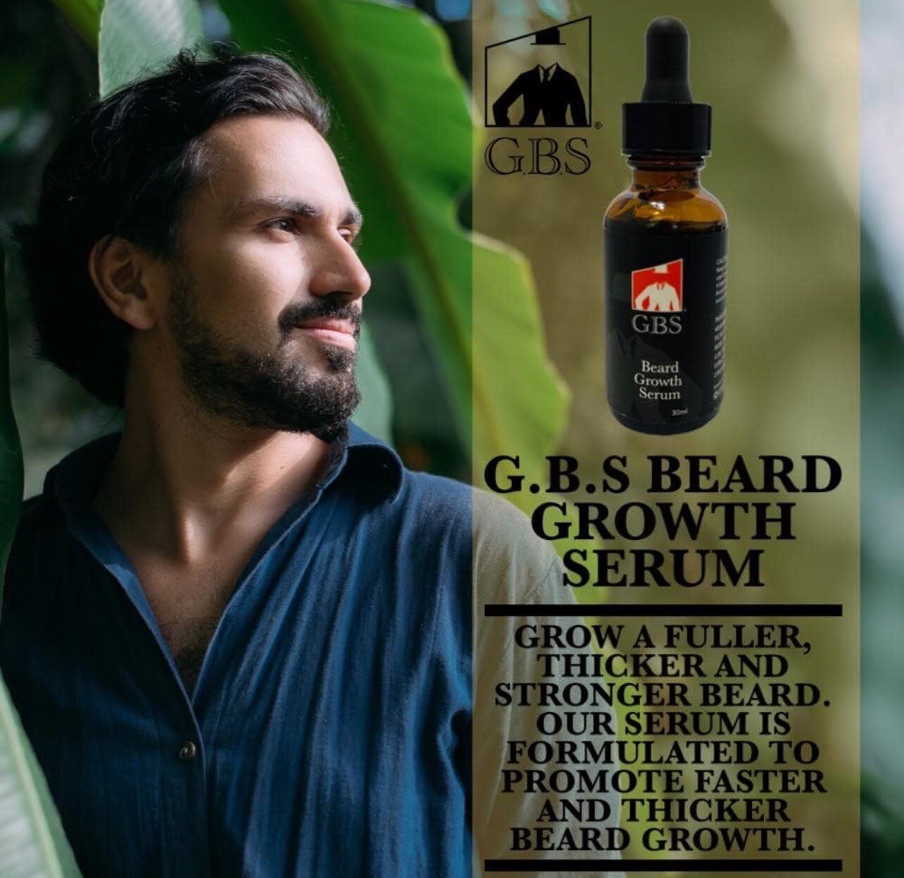 Beard Growth Oil Serum Mustache Hair GROOMING Kit Derma Roller for Men