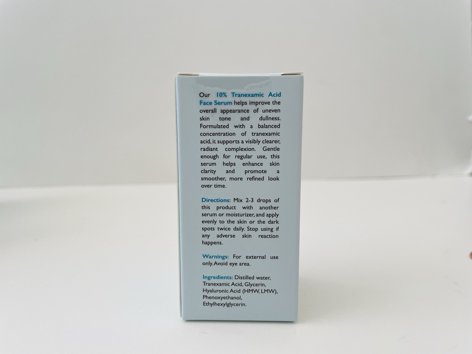 5 OMIC+ SKINCARE 10% Tranexamic Acid Face Serum 0.33 fl oz 10 mL DARK SPOTS