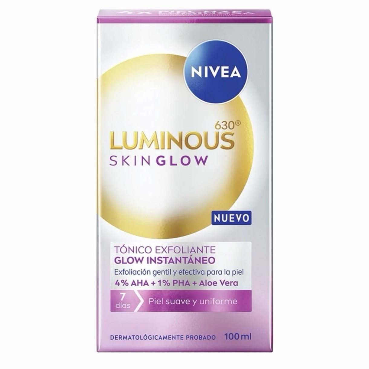 2-Piece NIVEA LUMINOUS SKIN GLOW Exfoliating Toner & Instant Serum Set 630°
