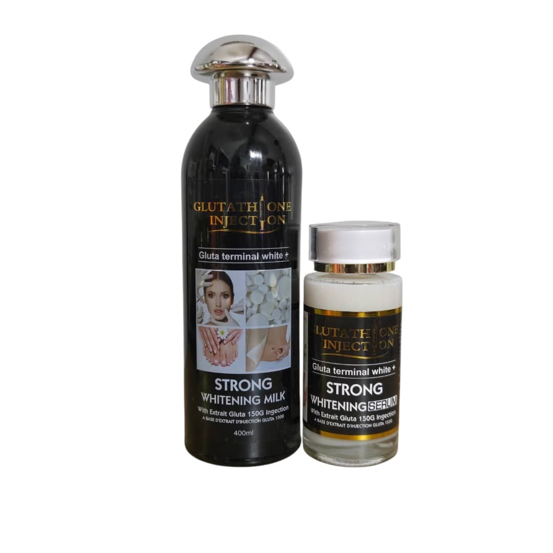 Gluta Terminal Strong Lotion 400ml And Snow White Gluta Terminal Serum 120ml
